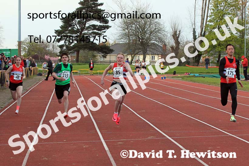 75 metres, 2023 NE Grand Prix 1, Monkton. Photo: David T. Hewitson/Sports for All Pics